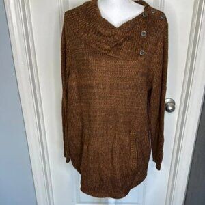 Cozy Style & Co Sweater with Button Detail size 2x